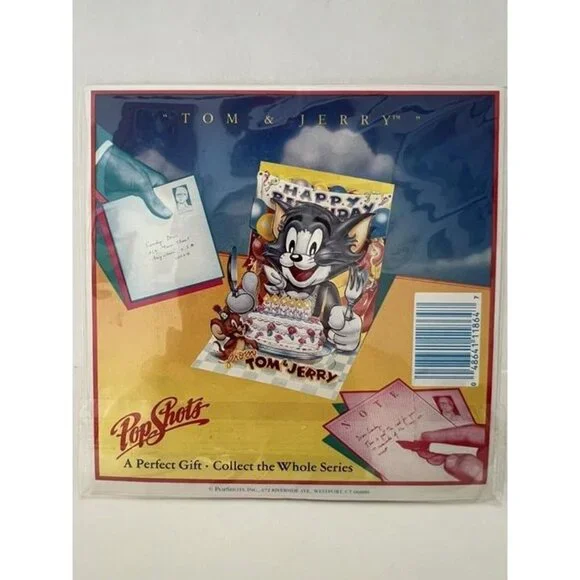 PopShots HAPPY BIRTHDAY‎ FROM TOM & JERRY 3D Pop-Up Collectable Greeting Card
