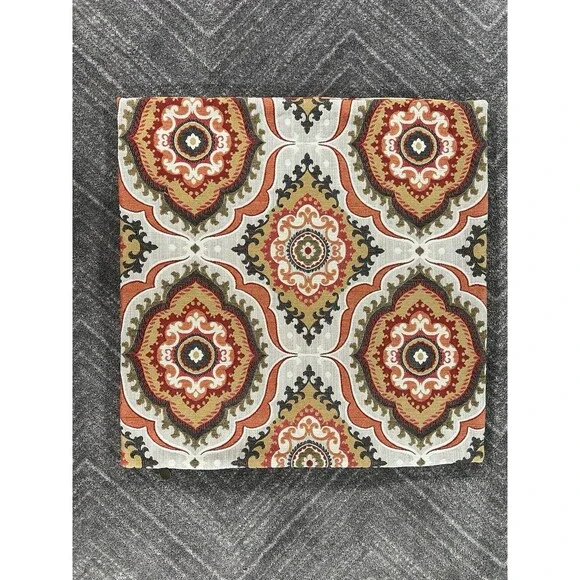 Pier 1 Imports Embroidered Pillow Cover Floral Boho 23”x23”