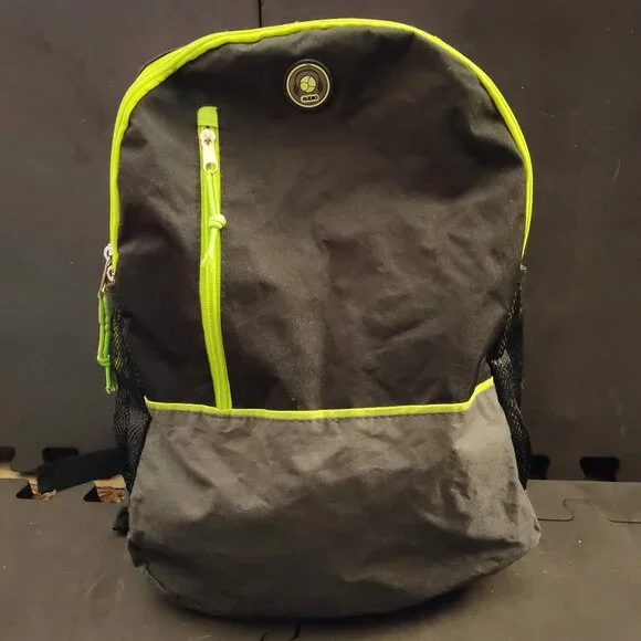 Neon Green and Black Backpack