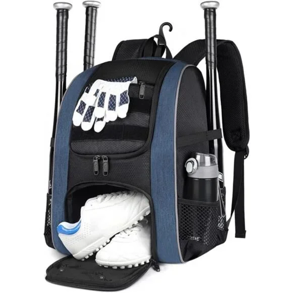 Baseball Backpack, Lightweight Softball Bags with Shoes Compartment for Men