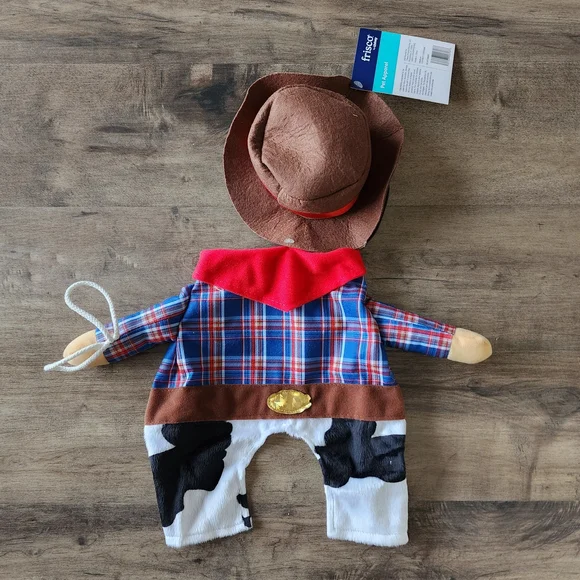 Cowboy Dog Cat Front Walking Halloween Costume Medium NWT Frisco