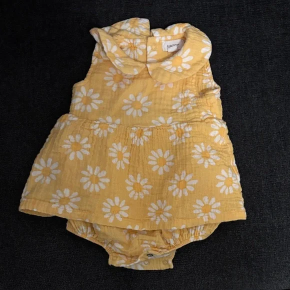 Yellow Floral 3-6 month Angel Dear dress