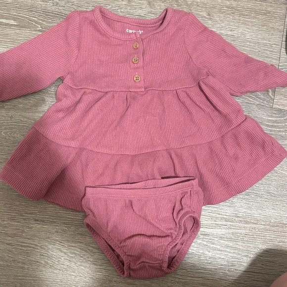 Carter's Dusty Rose Dress and Bloomers Set