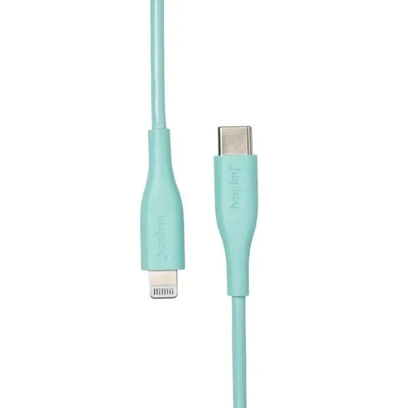 Lightning to USB-C Round Cable MFi Certified 3ft Teal Fast Charger iPhone iPad