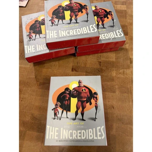 The Art of THE INCREDIBLES - 20 Notecards‎ & Envelopes Set - PIXAR Disney NIB