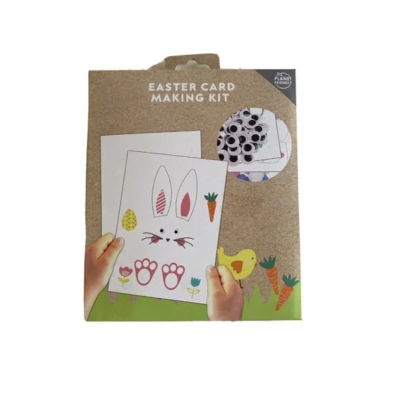 Easter Card Making Kit With Stickers Pompoms & Googly Eyes For Ages 7+ Planet Fr