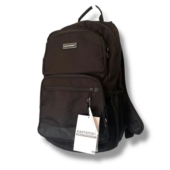 Eastport Aurora Core Backpack Black Padded Laptop Straps Water Resistant Bottom‎