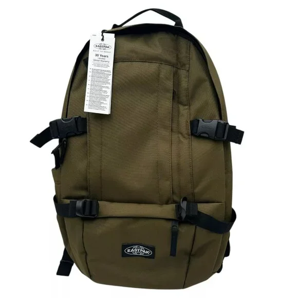 Eastpak Mens Floid Mono Army Backpack Olive Water Resistant Fits 15