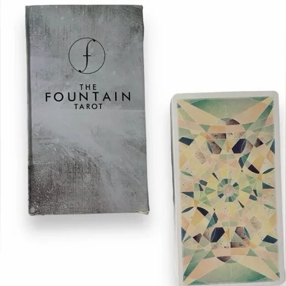 THE FOUNTAIN TAROT | Modern Geometric Abstract Art | 78-Card Tarot Deck NWT