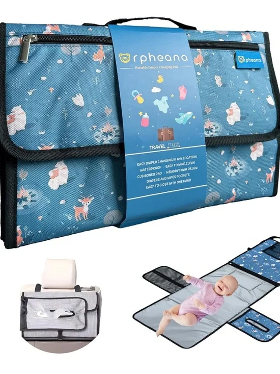 Portable Baby Changing Pad–Waterproof, Foldable Diaper Changing Mat 669936929467