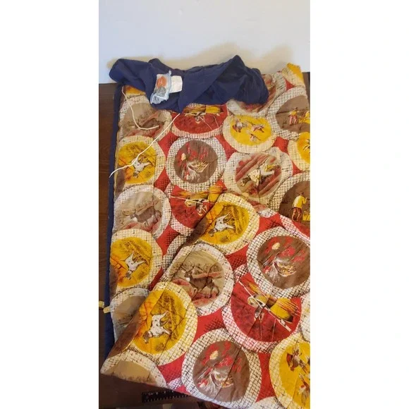 Vintage‎ Hunting Outdoor Scenes WHITE STAG Sleeping Bag 30