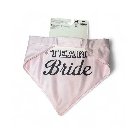 Petco Team Bride Maid of Honor Dog Bandana Wedding Bridal Party‎ Accessory M/L