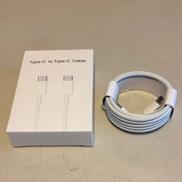 Premium Type-C to Type-C Cable - Elegant White