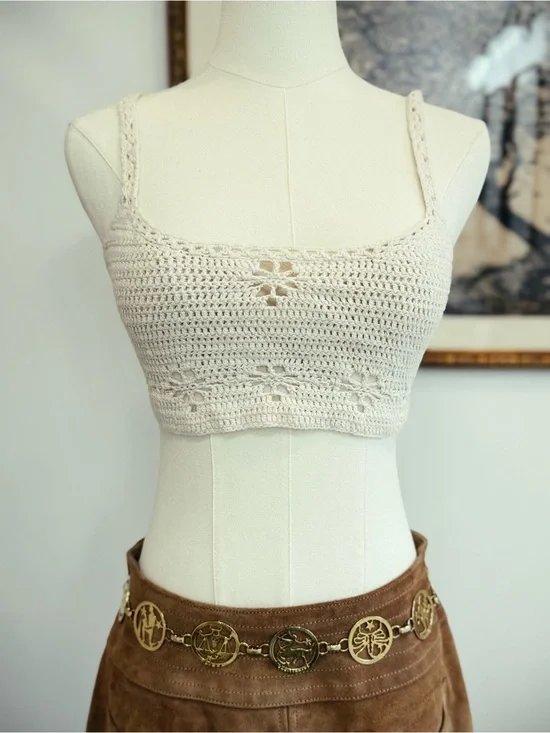 ✨ FREE PEOPLE crochet top