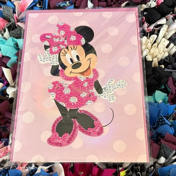 🆕Disney/Papyrus Blank Inside ‘Minnie Mouse’ Greeting Card