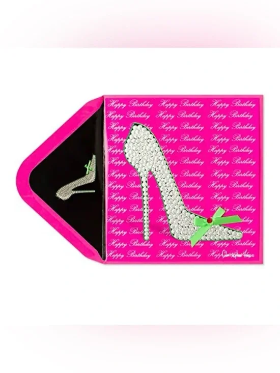 🆕Papyrus Gemmed High Heel Birthday Greeting Card