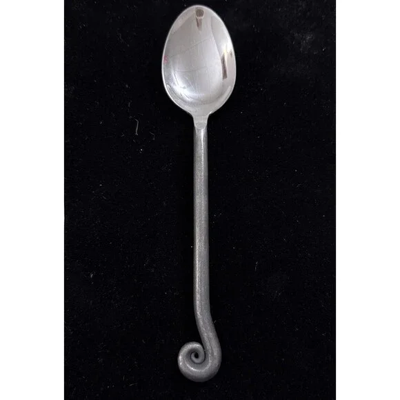 PIER 1 Imports (1) Soup Spoon TREBLE CLEF Stainless 18/10 Approx 8”