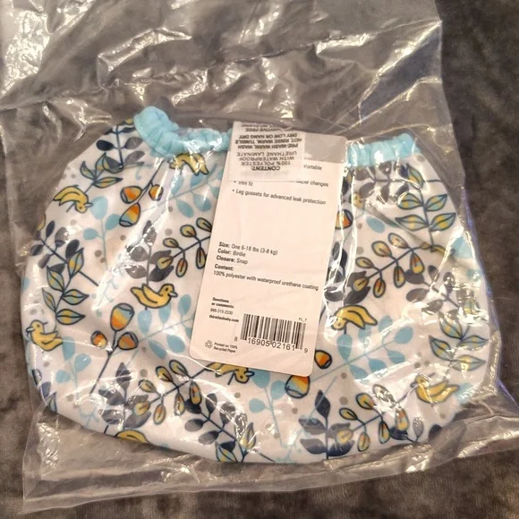 🐥 Thirsties Duo Wrap Diaper Cover For Swimming. Waterproof. Size 1. 6-18 lbs