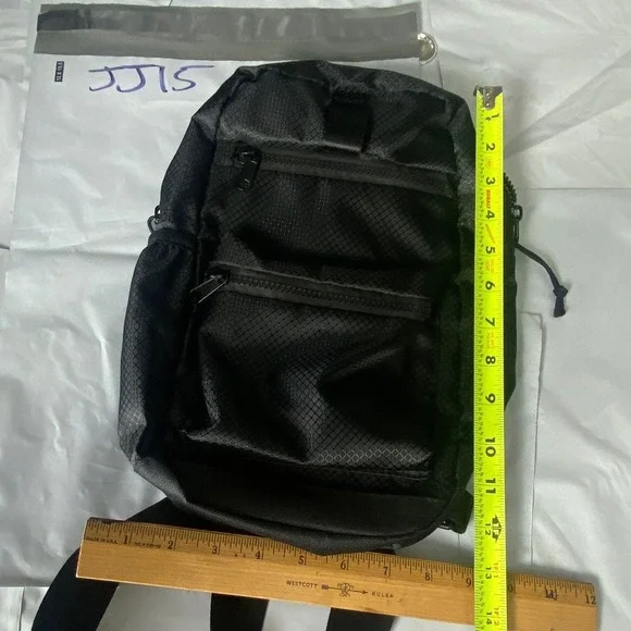 Westend Black Sling Backpack Crossbody Bag Tech Utility Travel Streetwear Nylon