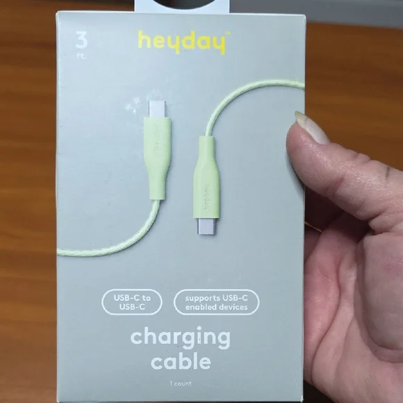 Heyday USB-C to USB-C Cable - Light Green