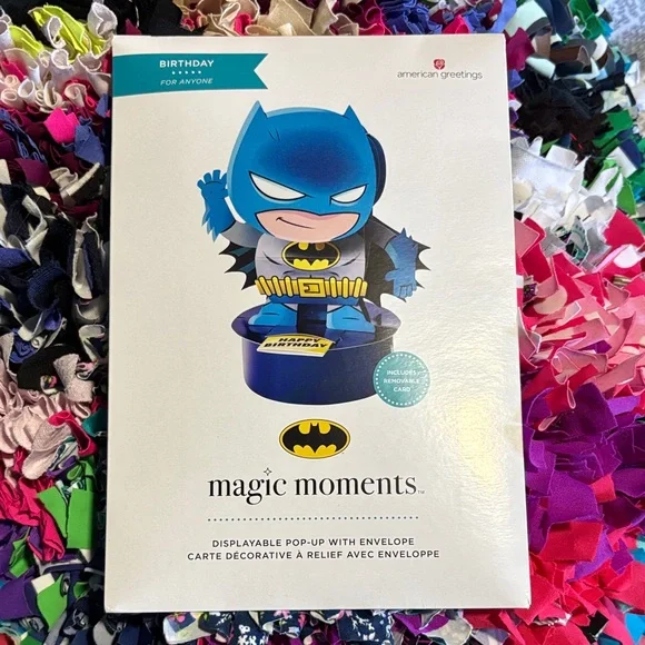 🆕DC/American Greetings Magic Moments Batman Birthday Pop Up Card