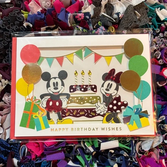 🆕American Greetings-Papyrus ‘Disney’ 3D Birthday Card