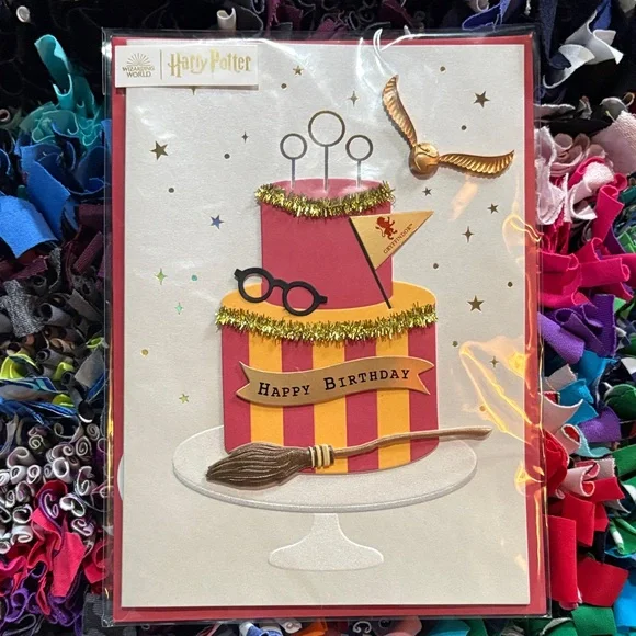 🆕American Greetings-Papyrus “Harry Potter” 3D Birthday Card