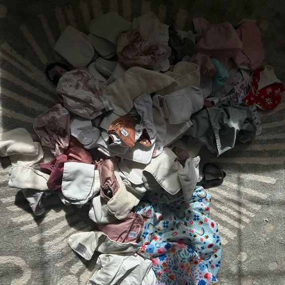 Assorted Kids Diaper Covers - Pink, Cream, Blue Floral
