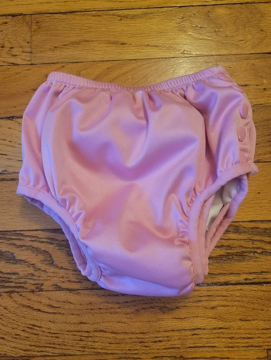 Kids Green Sprouts Reusable Swim Diaper - Pink