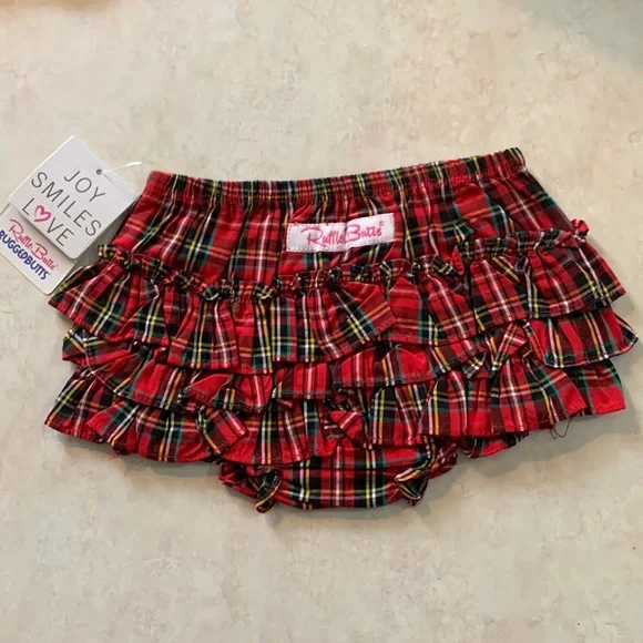 Ruffle Butts Tartan Plaid Bloomer NWT