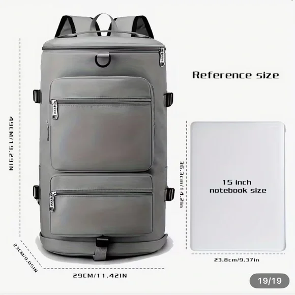 NWOT Gray Men's Backpack