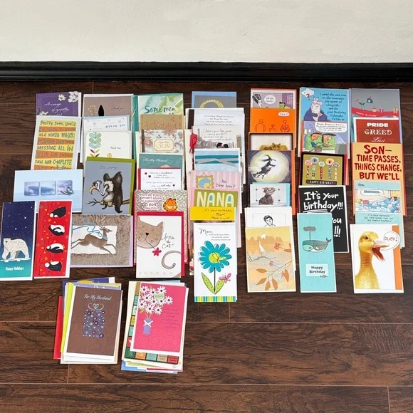 🆕90 Piece Greeting Card Lot, All Occasions