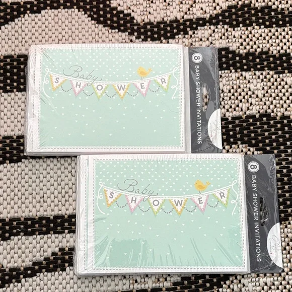 🆕2 Packs Baby Shower Invitations