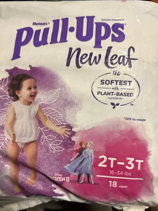 Pull UPS Diapers New Pack 2T 3T New Leaf Frozen Theme new pack