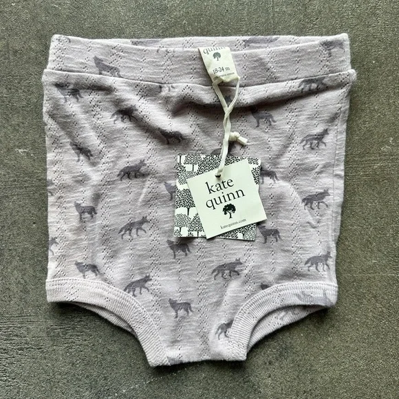 kate quinn Lavender Wolf Print Bloomer