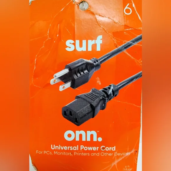 ONN Running Black Universal Power Cable