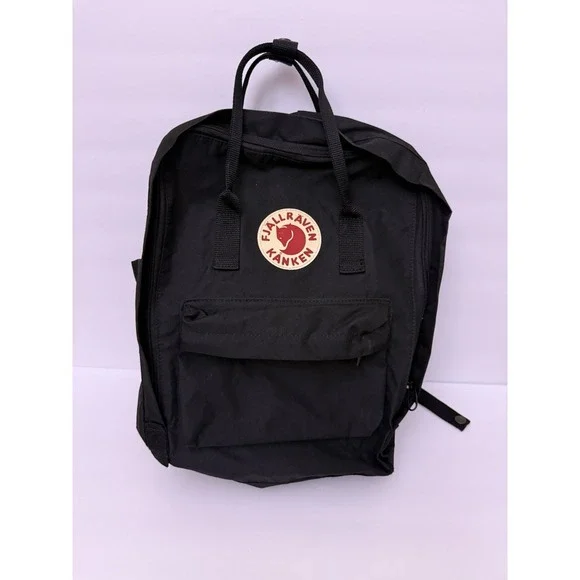 Fjallraven Kanken 23510‎ Classic Unisex Water resistant Zip Backpack In Black