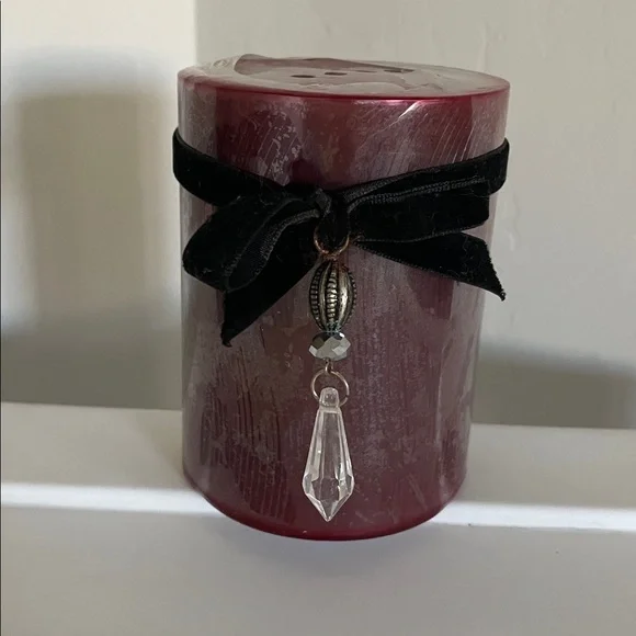 Pier 1 New Burgundy 4” Candle