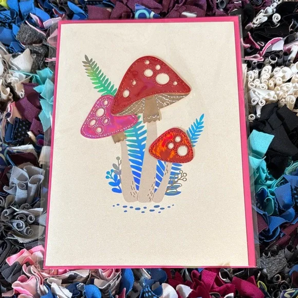 🆕Papyrus 3D Mushroom Blank Inside Card