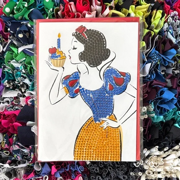 🆕Disney/Papyrus “Snow White” Bejeweled Birthday Card