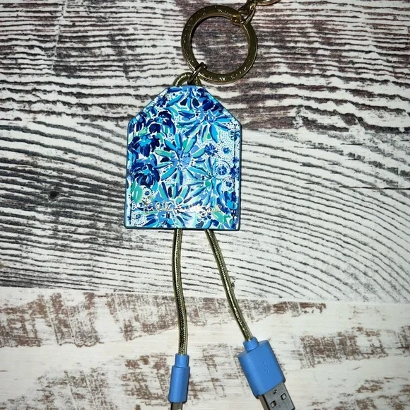 Lilly Pulitzer USB Charging Keychain