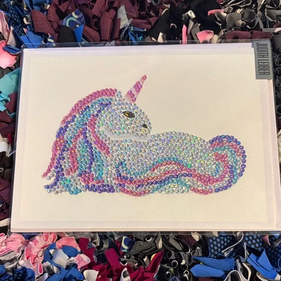 🆕Papyrus-Judith Leiber Bejeweled Unicorn Greeting Card