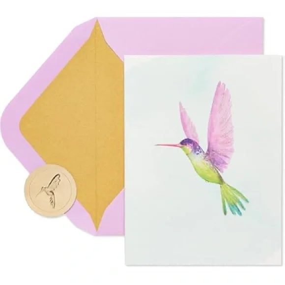 🆕Papyrus Hummingbird Birthday Greeting Card