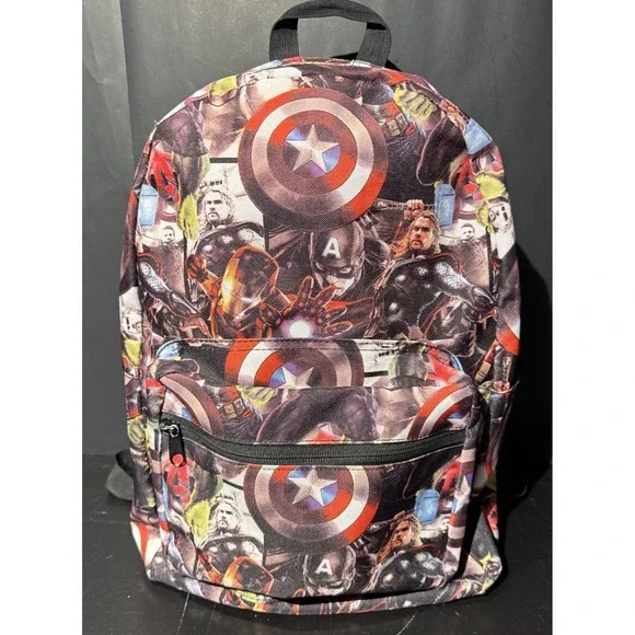 Marvel Comic Heroes Avengers Age Of Ultron 17 inch Backpack Thor‎ Iron Man