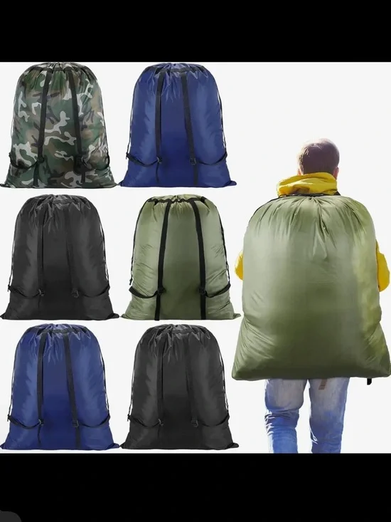 Lightweight Nylon Sack Backpack or Laundry Bag NIP