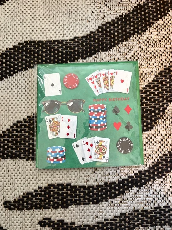 🆕Papyrus Casino Themed Birthday Greeting Card