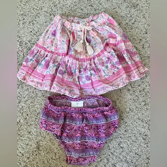 Mini Spell Skirt with Bloomers set