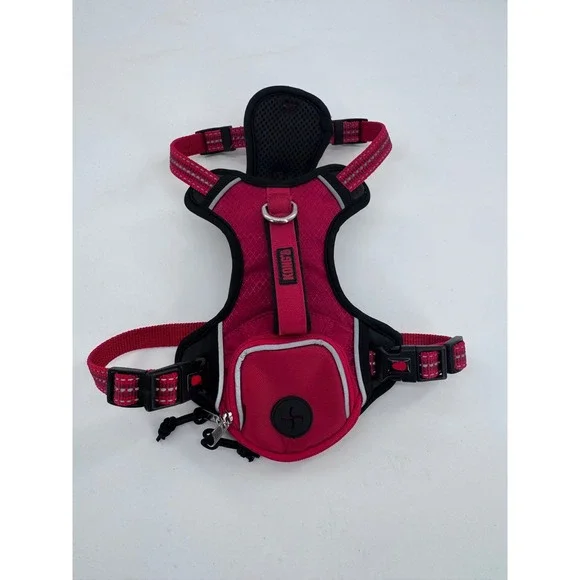 KONG Dog Harness Reflective‎ Waste Bag Dispenser Pocket Small Medium Pet Gear