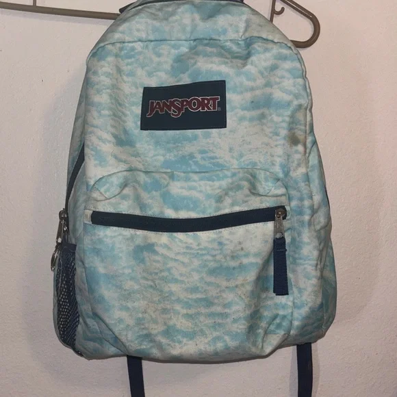 Jansport Light Blue Tie-Dye Backpack for Men