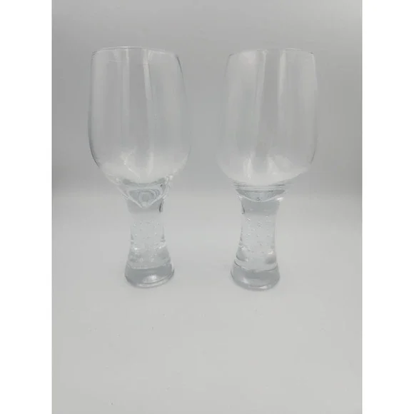 Pier 1 Bubble Stem Wine Glasses